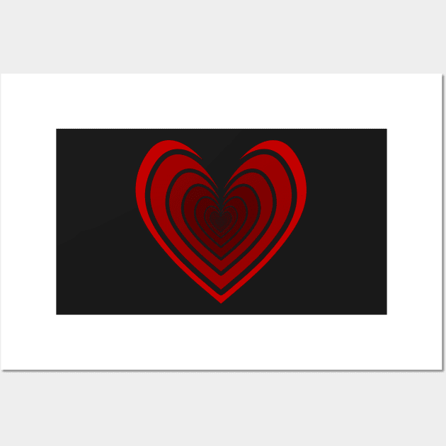 Rosy Heart (Red) Wall Art by IgorAndMore